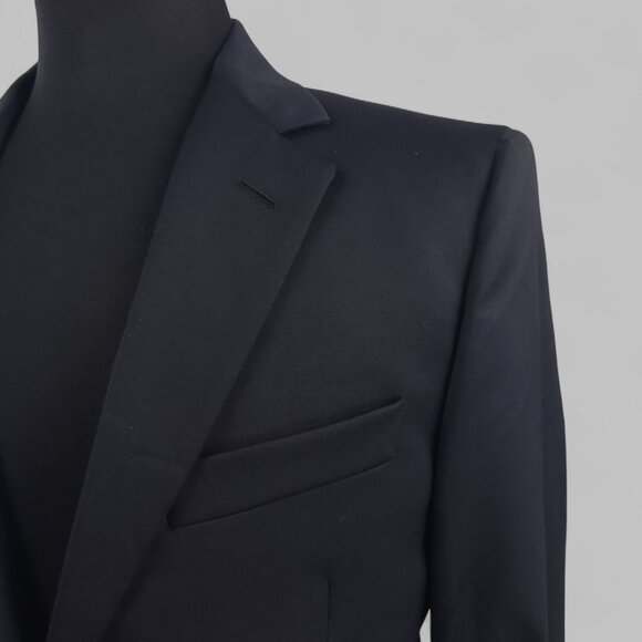 Brooks Brothers 1818 Fitzgerald 2-Piece Black Wool Suit 38R, Pants W32xL32 - Picture 4 of 15